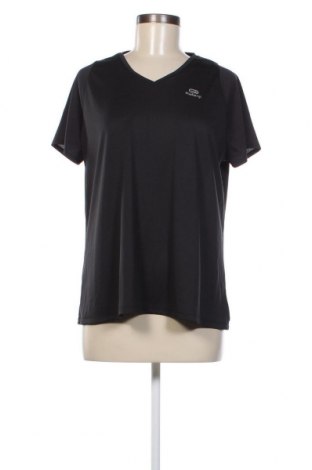 Γυναικείο t-shirt Kalenji, Μέγεθος XL, Χρώμα Μαύρο, Τιμή 10,52 €