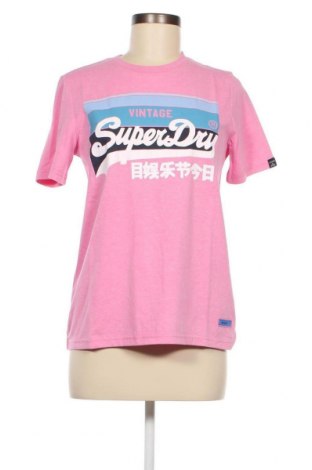 Дамска тениска Superdry, Размер M, Цвят Розов, Цена 26,25 лв.