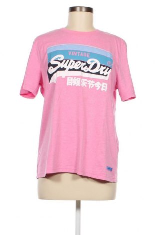 Дамска тениска Superdry, Размер L, Цвят Розов, Цена 26,25 лв.