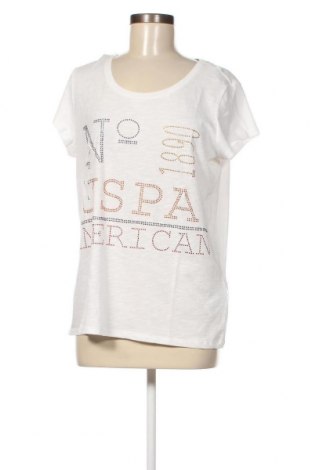 Γυναικείο t-shirt U.S. Polo Assn., Μέγεθος L, Χρώμα Λευκό, Τιμή 16,70 €