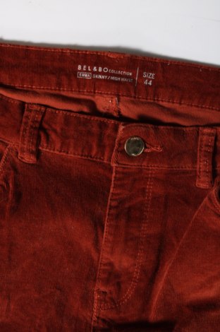 Γυναικείο κοτλέ παντελόνι Bel&Bo, Μέγεθος XL, Χρώμα Πορτοκαλί, Τιμή 23,51 €