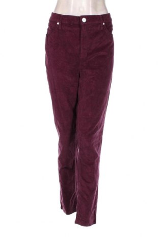Γυναικείο κοτλέ παντελόνι Seven 7, Μέγεθος XL, Χρώμα Βιολετί, Τιμή 25,36 €