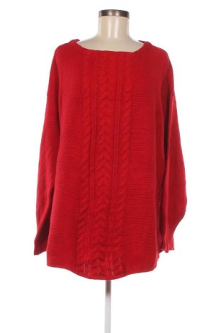 Γυναικείο πουλόβερ Chaps, Μέγεθος 3XL, Χρώμα Κόκκινο, Τιμή 23,51 €