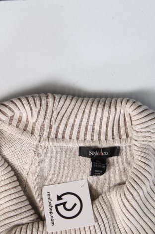 Γυναικείο πουλόβερ Style & Co, Μέγεθος XL, Χρώμα  Μπέζ, Τιμή 23,51 €