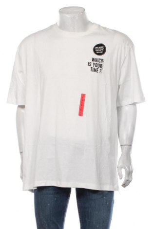 Ανδρικό t-shirt Defacto, Μέγεθος L, Χρώμα Λευκό, Τιμή 7,73 €