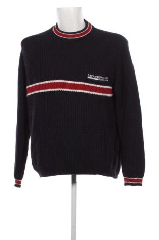Мъжки пуловер Reebok, Размер S, Цвят Син, Цена 62,00 лв.