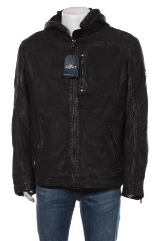 Ανδρικό δερμάτινο μπουφάν Engbers, Μέγεθος XXL, Χρώμα Μαύρο, Τιμή 155,36 €
