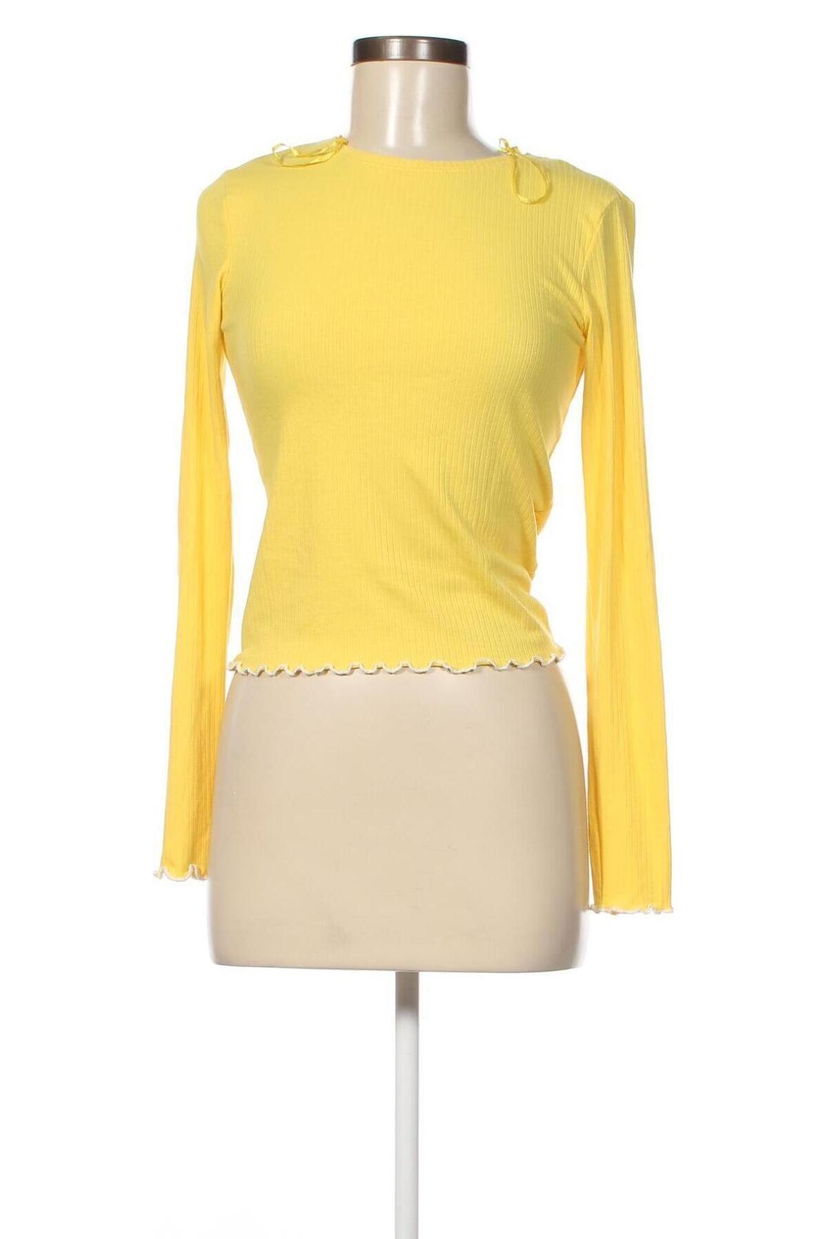 Дамска блуза Clockhouse, Размер S, Цвят Жълт, Цена 25,00 лв.