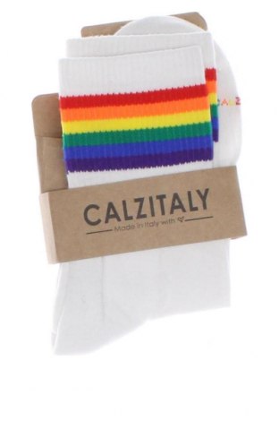 Чорапи Calzitaly, Размер S, Цвят Бял, Цена 18,72 лв.