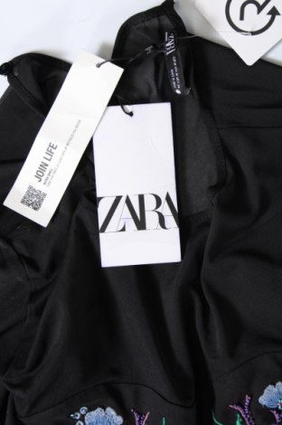 Дамска блуза - боди Zara, Размер M, Цвят Черен, Цена 34,29 лв.