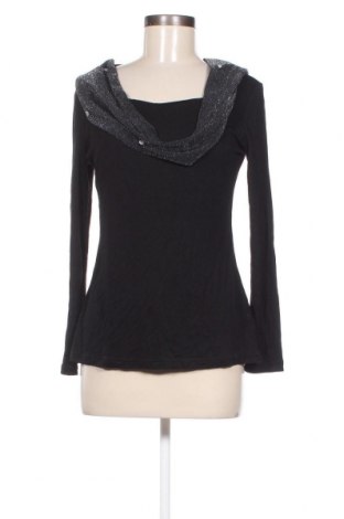 Γυναικεία μπλούζα 4me, Μέγεθος M, Χρώμα Μαύρο, Τιμή 9,52 €