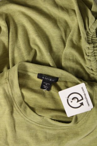 Γυναικεία μπλούζα Amisu, Μέγεθος M, Χρώμα Πράσινο, Τιμή 2,94 €