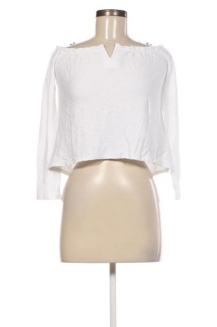 Дамска блуза Bershka, Размер S, Цвят Бял, Цена 7,60 лв.