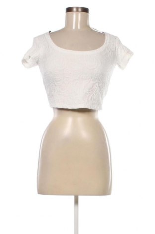Damen Shirt Bershka, Größe S, Farbe Weiß, Preis € 4,50