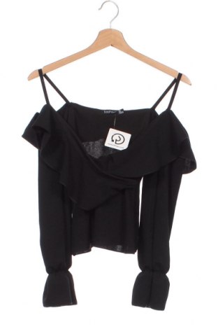 Γυναικεία μπλούζα Boohoo, Μέγεθος XXS, Χρώμα Μαύρο, Τιμή 8,20 €