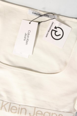 Γυναικεία μπλούζα Calvin Klein Jeans, Μέγεθος XS, Χρώμα Λευκό, Τιμή 39,69 €