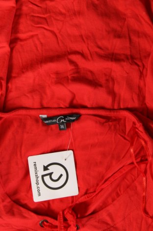 Damen Shirt Christian Materne, Größe S, Farbe Rot, Preis 3,55 €