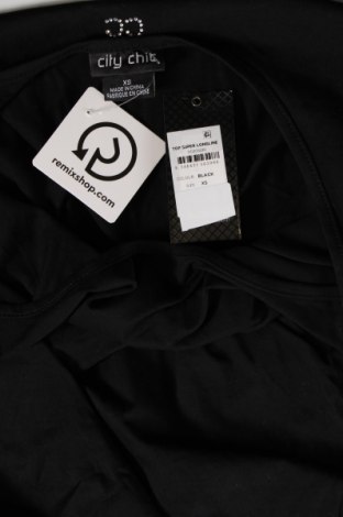 Дамска блуза City Chic, Размер XXL, Цвят Черен, Цена 19,00 лв.