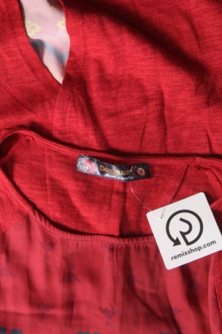Γυναικεία μπλούζα Desigual, Μέγεθος M, Χρώμα Κόκκινο, Τιμή 15,10 €