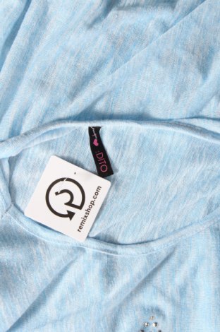 Γυναικεία μπλούζα Dito, Μέγεθος S, Χρώμα Μπλέ, Τιμή 1,76 €