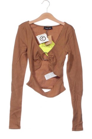 Γυναικεία μπλούζα Even&Odd, Μέγεθος XS, Χρώμα Καφέ, Τιμή 3,36 €