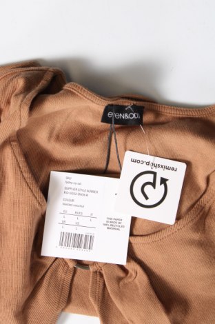 Γυναικεία μπλούζα Even&Odd, Μέγεθος L, Χρώμα Καφέ, Τιμή 3,36 €