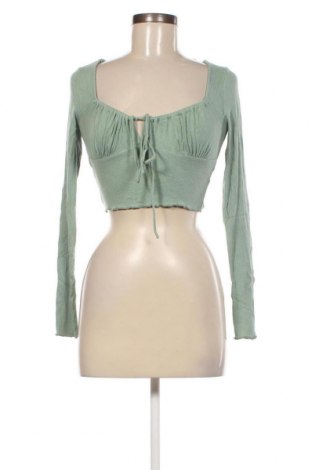 Дамска блуза Fashion nova, Размер XS, Цвят Зелен, Цена 5,32 лв.