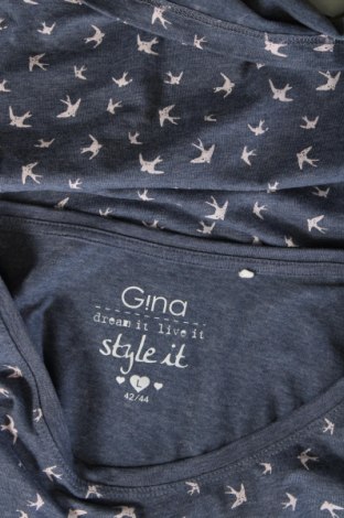 Γυναικεία μπλούζα Gina, Μέγεθος L, Χρώμα Μπλέ, Τιμή 11,75 €