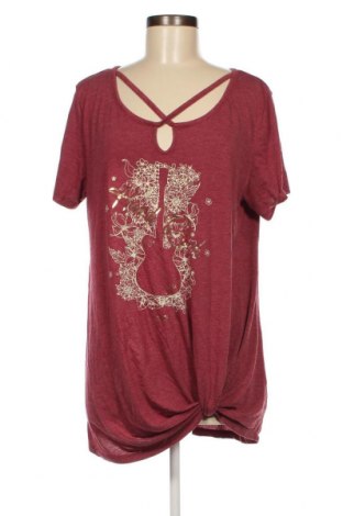 Γυναικεία μπλούζα Hard Rock, Μέγεθος XXL, Χρώμα Κόκκινο, Τιμή 11,75 €