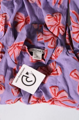 Γυναικεία μπλούζα Monki, Μέγεθος XS, Χρώμα Βιολετί, Τιμή 4,18 €