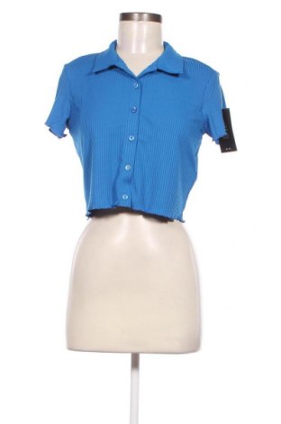 Bluză de femei NA-KD, Mărime L, Culoare Albastru, Preț 37,99 Lei