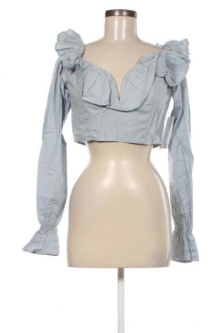 Дамска блуза NA-KD, Размер M, Цвят Син, Цена 34,65 лв.