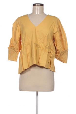 Дамска блуза NA-KD, Размер M, Цвят Жълт, Цена 77,00 лв.