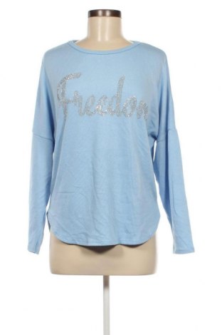 Γυναικεία μπλούζα Nuova Moda, Μέγεθος L, Χρώμα Μπλέ, Τιμή 2,35 €