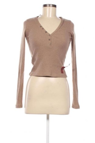 Дамска блуза Pull&Bear, Размер M, Цвят Бежов, Цена 14,88 лв.