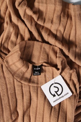 Дамска блуза SHEIN, Размер L, Цвят Бежов, Цена 6,46 лв.