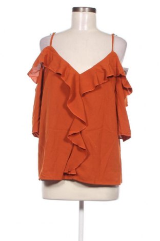 Дамска блуза SHEIN, Размер XL, Цвят Кафяв, Цена 10,45 лв.