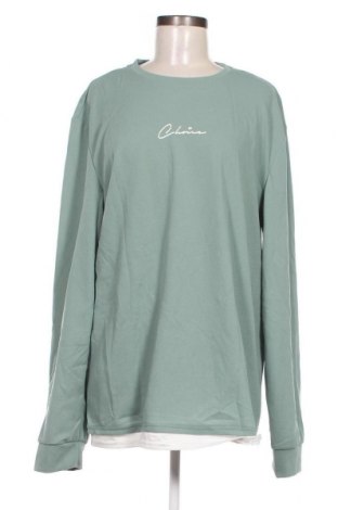 Дамска блуза SHEIN, Размер XXL, Цвят Зелен, Цена 16,15 лв.