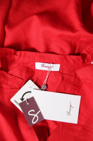 Дамска блуза Sheego, Размер 4XL, Цвят Червен, Цена 77,00 лв.