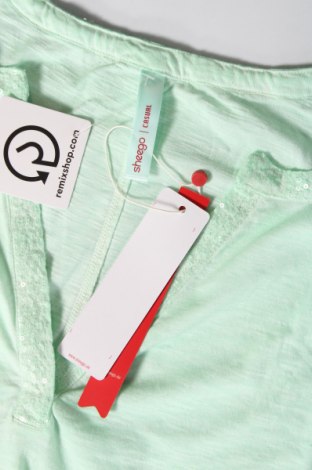 Γυναικεία μπλούζα Sheego, Μέγεθος 3XL, Χρώμα Πράσινο, Τιμή 25,00 €