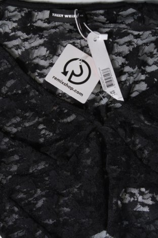 Γυναικεία μπλούζα Tally Weijl, Μέγεθος XS, Χρώμα Μαύρο, Τιμή 3,04 €
