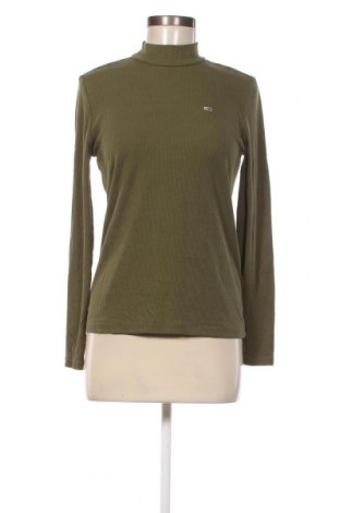 Дамска блуза Tommy Jeans, Размер M, Цвят Зелен, Цена 37,50 лв.