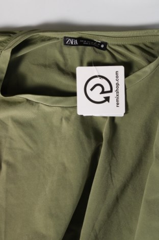 Bluză de femei Zara, Mărime M, Culoare Verde, Preț 31,05 Lei