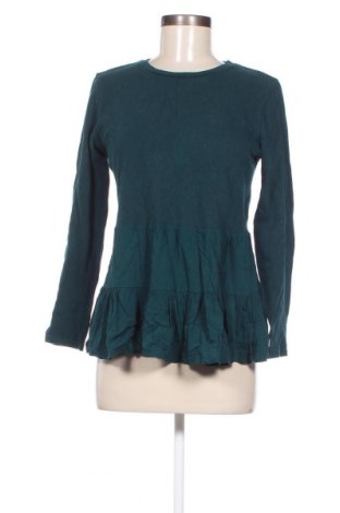 Дамска блуза Zara, Размер M, Цвят Зелен, Цена 37,54 лв.