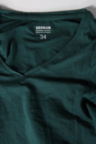 Γυναικεία μπλούζα Zeeman, Μέγεθος XS, Χρώμα Πράσινο, Τιμή 3,41 €
