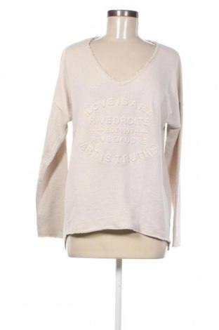 Γυναικεία μπλούζα Zwillingsherz, Μέγεθος S, Χρώμα  Μπέζ, Τιμή 7,94 €