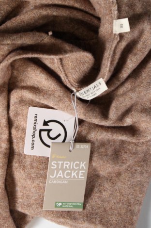 Damen Strickjacke Essentials by Tchibo, Größe XS, Farbe Braun, Preis 32,01 €