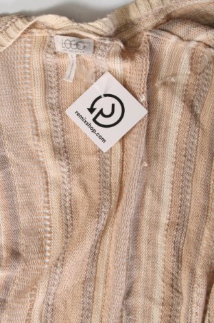 Damen Strickjacke Logo, Größe L, Farbe Beige, Preis 11,41 €
