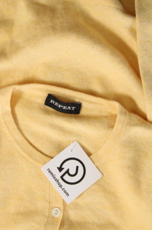 Γυναικεία ζακέτα Repeat, Μέγεθος S, Χρώμα Κίτρινο, Τιμή 59,38 €