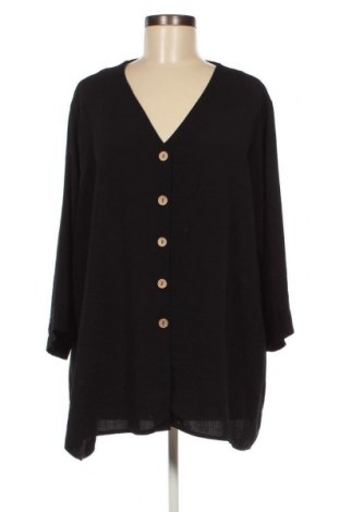 Γυναικείο πουκάμισο, Μέγεθος XXL, Χρώμα Μαύρο, Τιμή 13,91 €